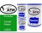 Preview: Porsche, Conda Green, L2626: 500ml Lackdose + 500ml Klarlack + 250ml Härter - Set, von ATW Autoteile West.